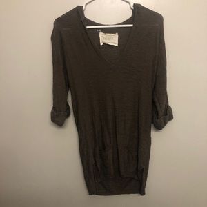 Loft pullover hoodie brown small